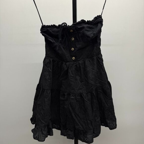 Aeropostale Dresses & Skirts - Aeropostale Black Eyelet Lace Strapless Sundress